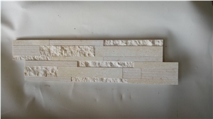 Es111s Beige Marble Culture Wall Stone Veneer Tile