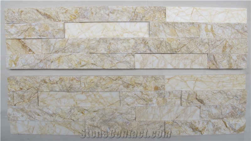 Es117pn Beige Marble Culture Stone Wall Cladding