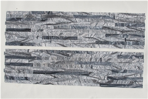 Es127pn Black Forest Marble Stacked Stone Panel
