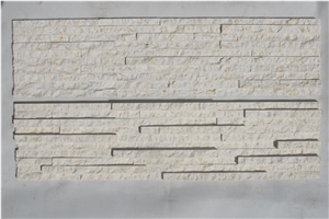 Es129 Beige Marble Culture Stone Wall Stone Panel