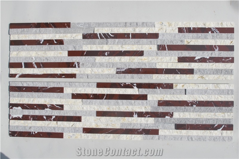 Es131pn Marbe Quartzite Culture Stacked Stone Tile