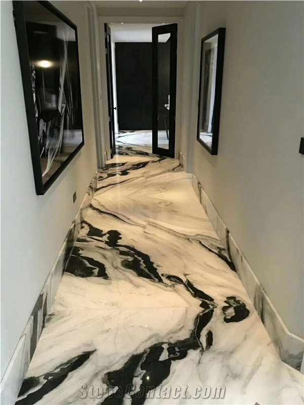 China Panda White Marble Slabs & Tiles