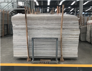 Crystal Wood Grain Marble Slab for Wall Floor