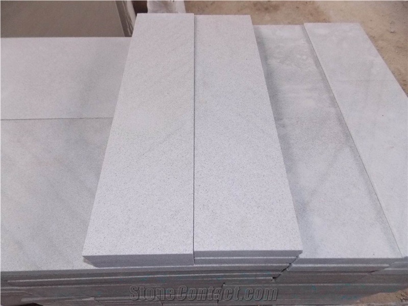 Linzhou White Sandstone Light Grey Sandstone Tiles