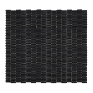 China Nero Marquina Elongated Hexagon Mosaic Tile