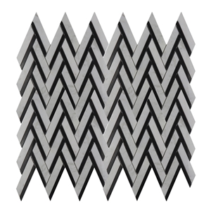 Mix Color New Herringbone Mosaic Tile Bathroom