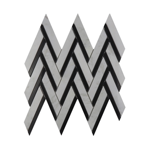 Mix Color New Herringbone Mosaic Tile Bathroom