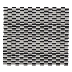 Nero Marquina Elongated Hexagon Mosaic Tile
