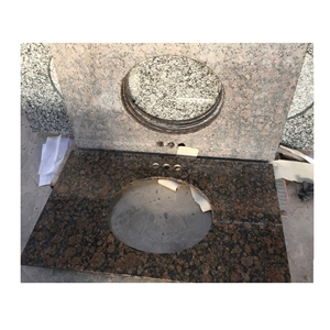 Baltic Brown Vanity Tops with Undermount Sink