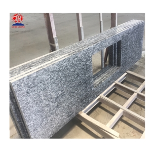 Grey Polished Spray White Granite Countertop