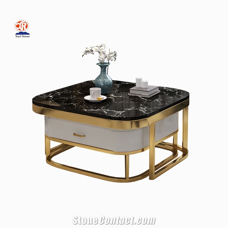Marble Coffee Table for Living Room