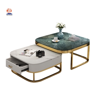 Natural Stone Marble Top Dining Table