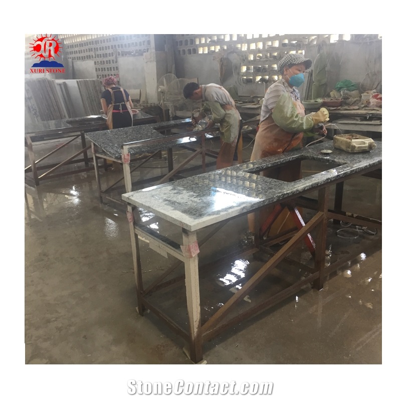 Natural Stone Spray White Granite Countertop