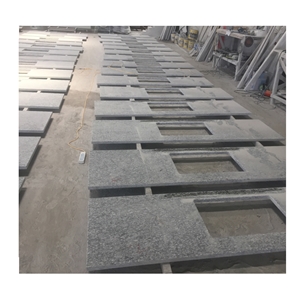 Prefab Size White Granite Kitchen Countertop