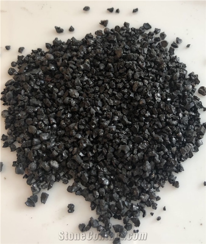 Natural Stone Shinny Black Gravels and Sand