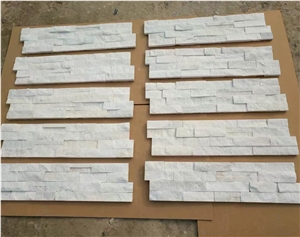 White Quartzite Ledge Stone Veneer Wall Cladding
