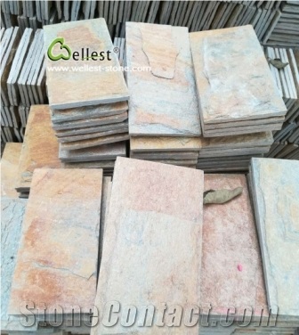 Beige Slate Mushroom Stone for Decoration