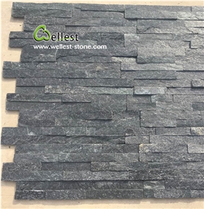 China Black Quartzite Cultured Ledge Stone