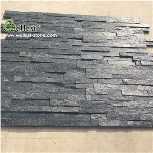China Black Quartzite Cultured Ledge Stone