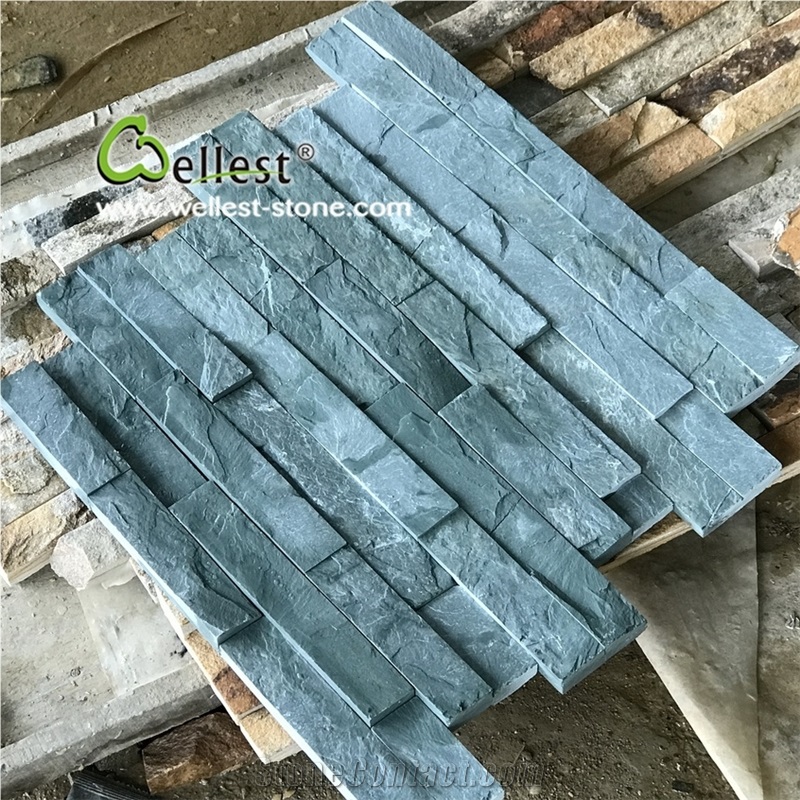China Green Slate Cultured Stone Wall Cladding