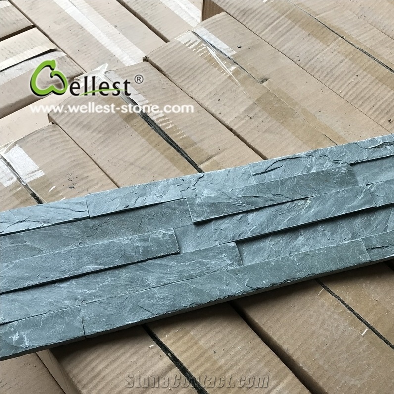 China Green Slate Cultured Stone Wall Cladding