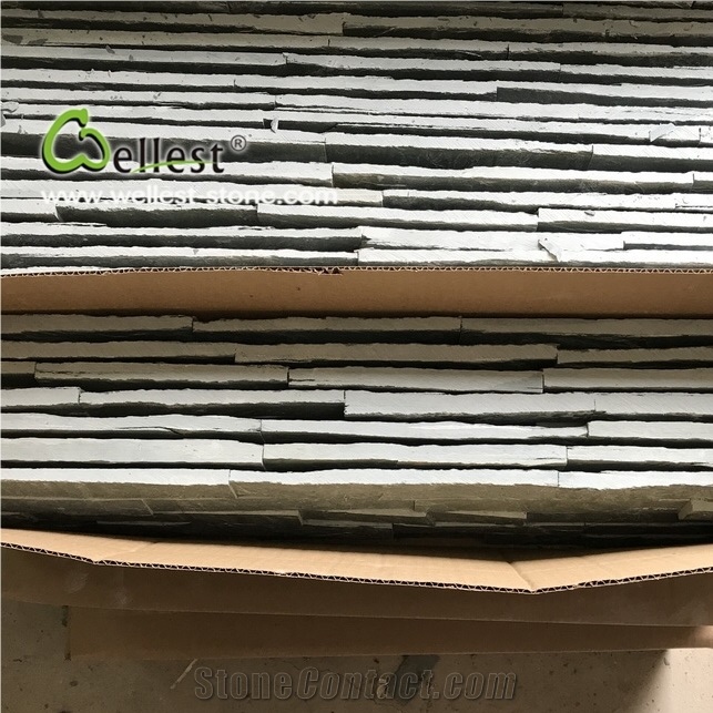 China Green Slate Cultured Stone Wall Cladding