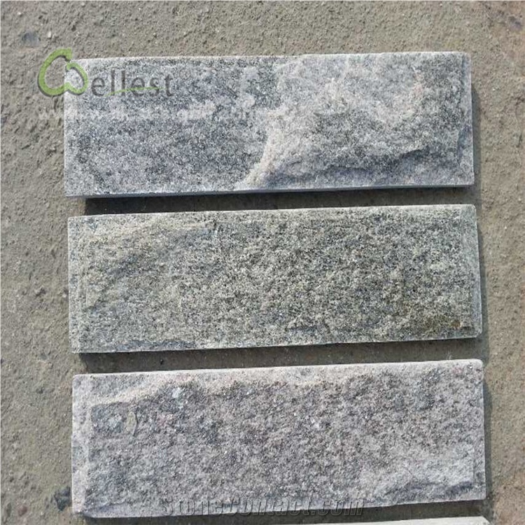 China Natural Green Quartzite Mushroom Stone