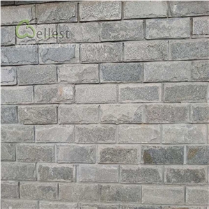China Natural Green Quartzite Mushroom Stone