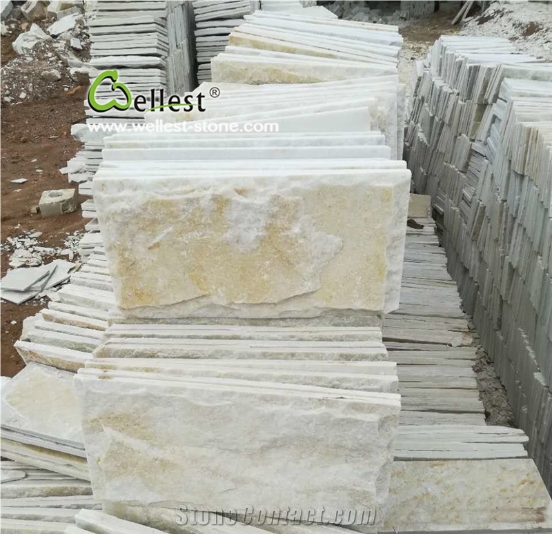 Hot Natural Cream/ Beige Quartzite Mushroom Stone