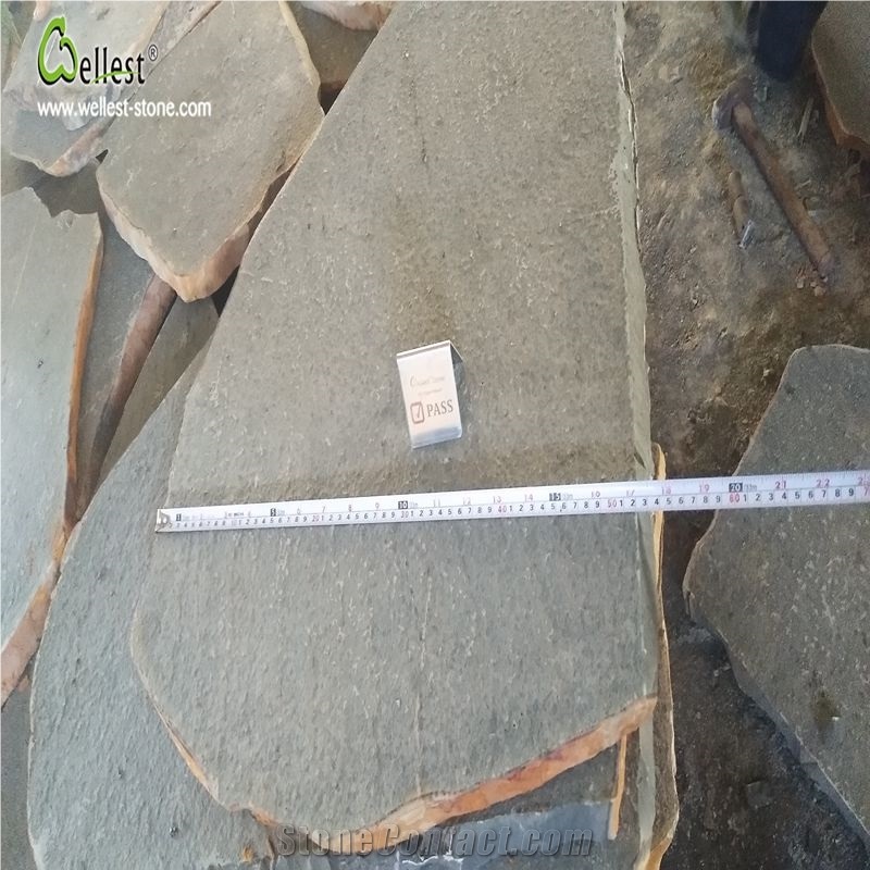 Irregular Basalt Grey Cobble Stone Paving
