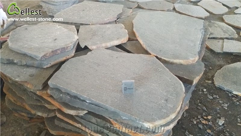 Irregular Basalt Grey Cobble Stone Paving