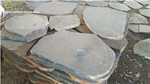 Irregular Basalt Grey Cobble Stone Paving