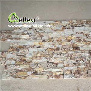Purple Yellow Mixed Sandstone Cultured Stone