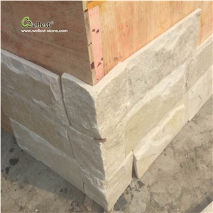 White Quartzite Mushroom Stone for Wall Decoration