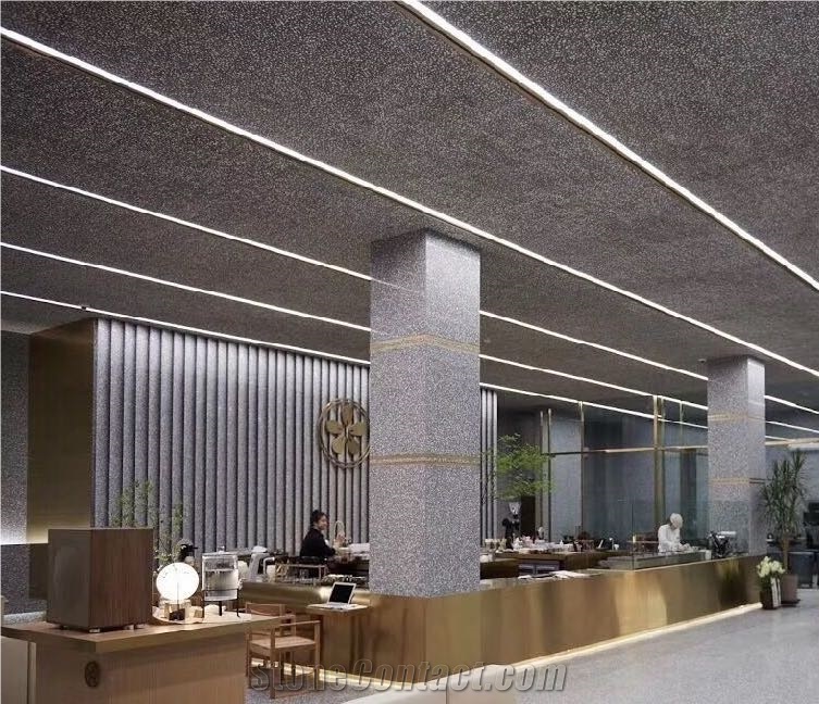 Wholesale Blackgrey Terrazzo Stone Floor Wall Tile