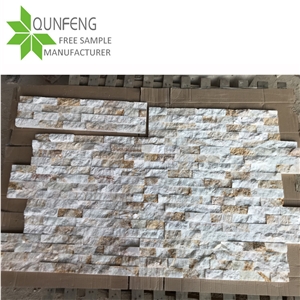 Stacked Wall Cladding Panel Marble Cultured Stone