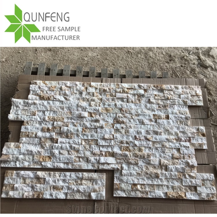 Stacked Wall Cladding Panel Marble Cultured Stone