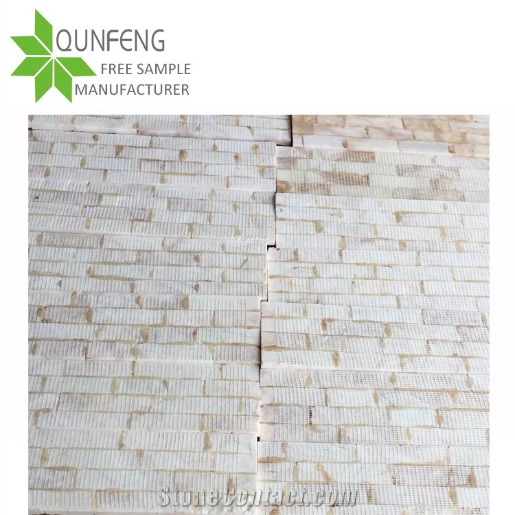 Stacked Wall Cladding Panel Marble Cultured Stone