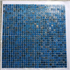 Blue Glass Mosaic Tile for Swimming Pool