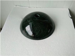 Green Marble Stone Wash Basins Round Bowls Sinks
