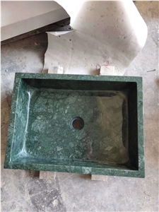Green Marble Stone Wash Basins Round Bowls Sinks