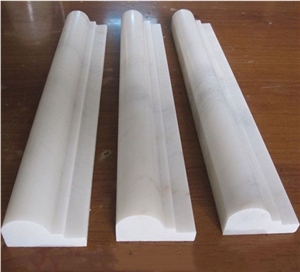 White Marble Border Line Marble Pencil Wall Panel