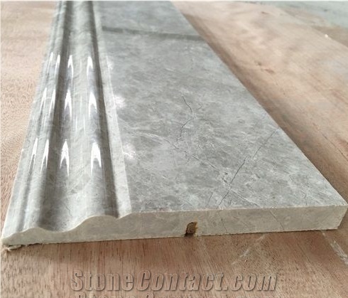 White Marble Border Line Marble Pencil Wall Panel
