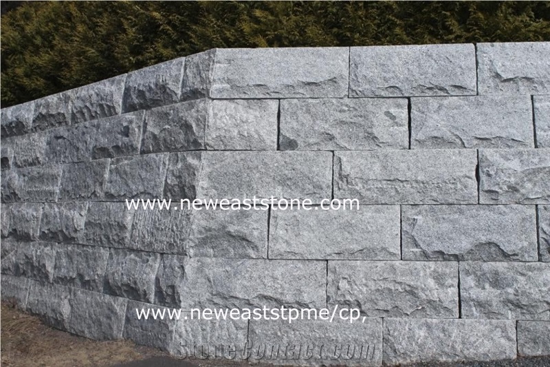 Exotic Grey Granite Retaining Wall Blocks for Sale