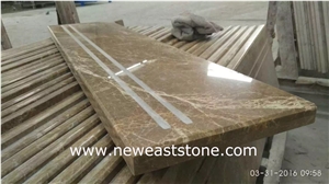 Interior Light Emperador Marble Anti Slip Stair Interior Light Emperador Marble Anti Slip Stair