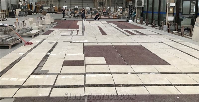 White Rose Beige Marble Slab,Beige Marble Tile