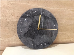 Cheap Marble Clock Wall for Home Decoration