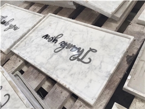 New Design Natural Marble Serving Tray