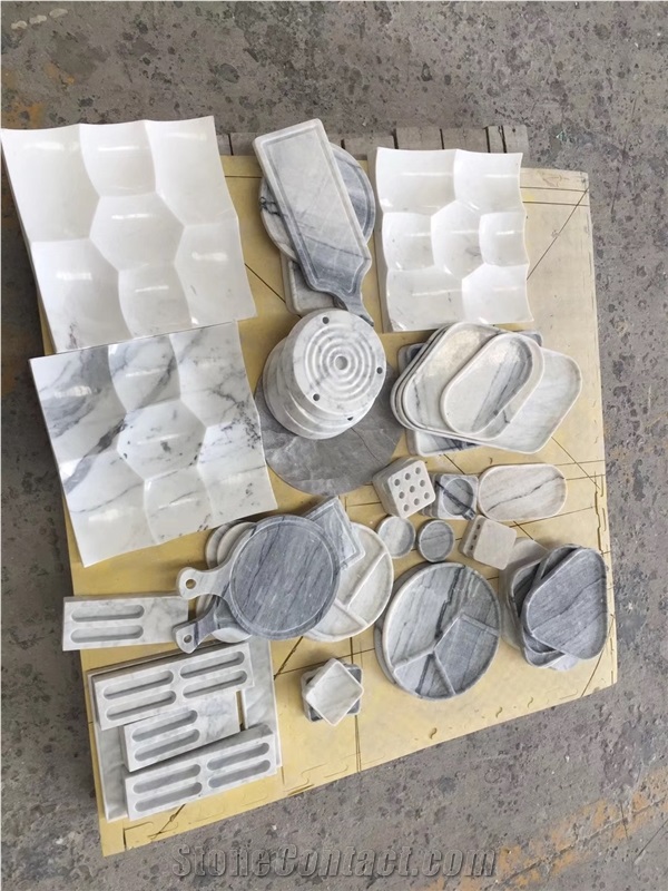 New Design Natural Marble Serving Tray