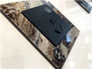 Switch Frame Plate Marble Light Switch Frame